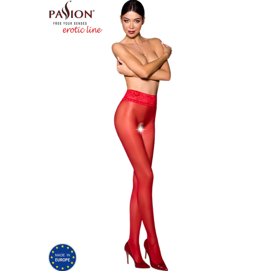 PASSION - TIOPEN 008 WEISSE STRUMPFHOSE 1/2 30 DEN