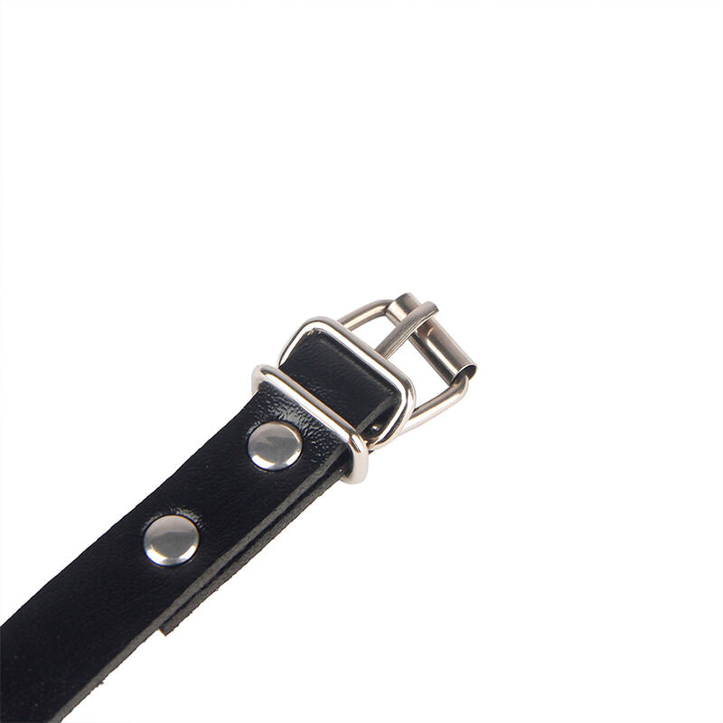 SUBBLIME - 953690 HANDSCHELLEN MIT BONDAGE-GÜRTEL SCHWARZ EINE GRÖSSE