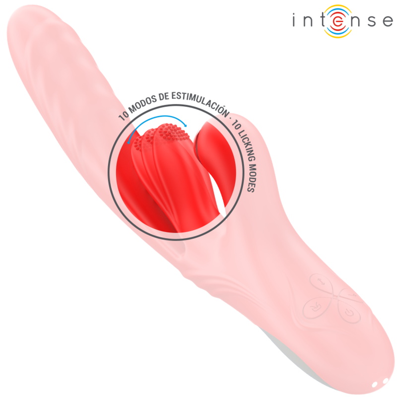 INTENSE - KAROL MULTIFUNKTIONSVIBRATOR STOSS & STIMULATION & STIMULIERENDE WELLEN ROT
