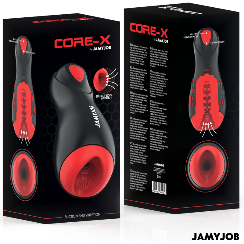 JAMYJOB - CORE-X AUTOMATISCHER MASTURBATOR 5 MODI STIMULIERENDE WELLEN UND VIBRATION