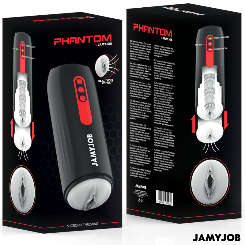 JAMYJOB - PHANTOM AUTOMATISCHER VAGINA-MASTURBATOR 5 MODI STIMULIERENDE WELLEN UND STOSS