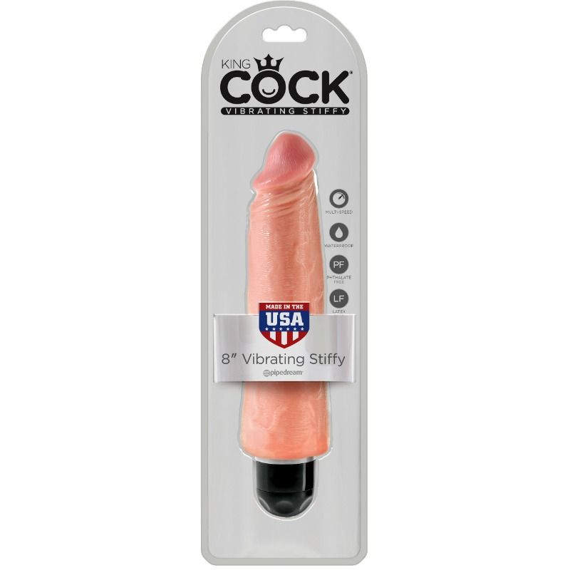 KING COCK - STIFFY REALISTISCHER VIBRATOR 20,3 CM NATUR